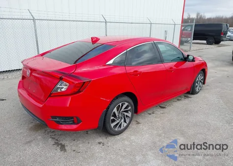 2017 Honda Civic Ex из США, поврежденный, VIN 2HGFC2F74HH561490